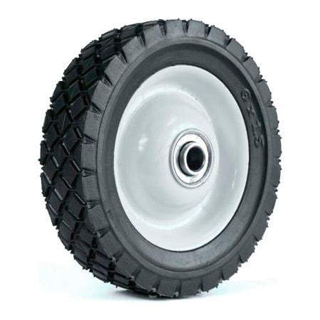 Martin Wheel Co. Martin Wheel Light Duty Steel Wheel - 6 x 1.50 - 1-3/4" Centered Hub - 1/2" BB - Diamond Tread 615